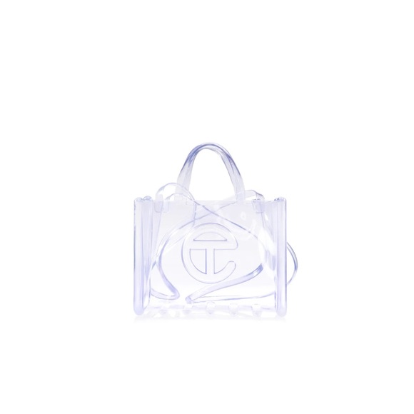 Authentic New W/ Tags Melissa X Telfar 'Medium' Jelly Shopper - Clear - Picture 3 of 8